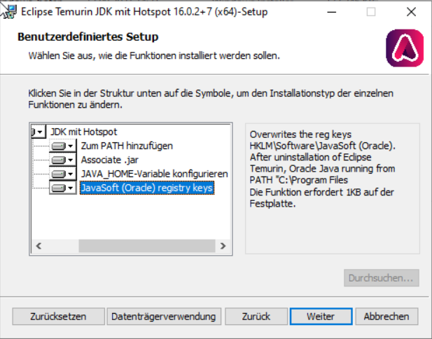 Screenshot Win10-AdoptiumJDK-Setup